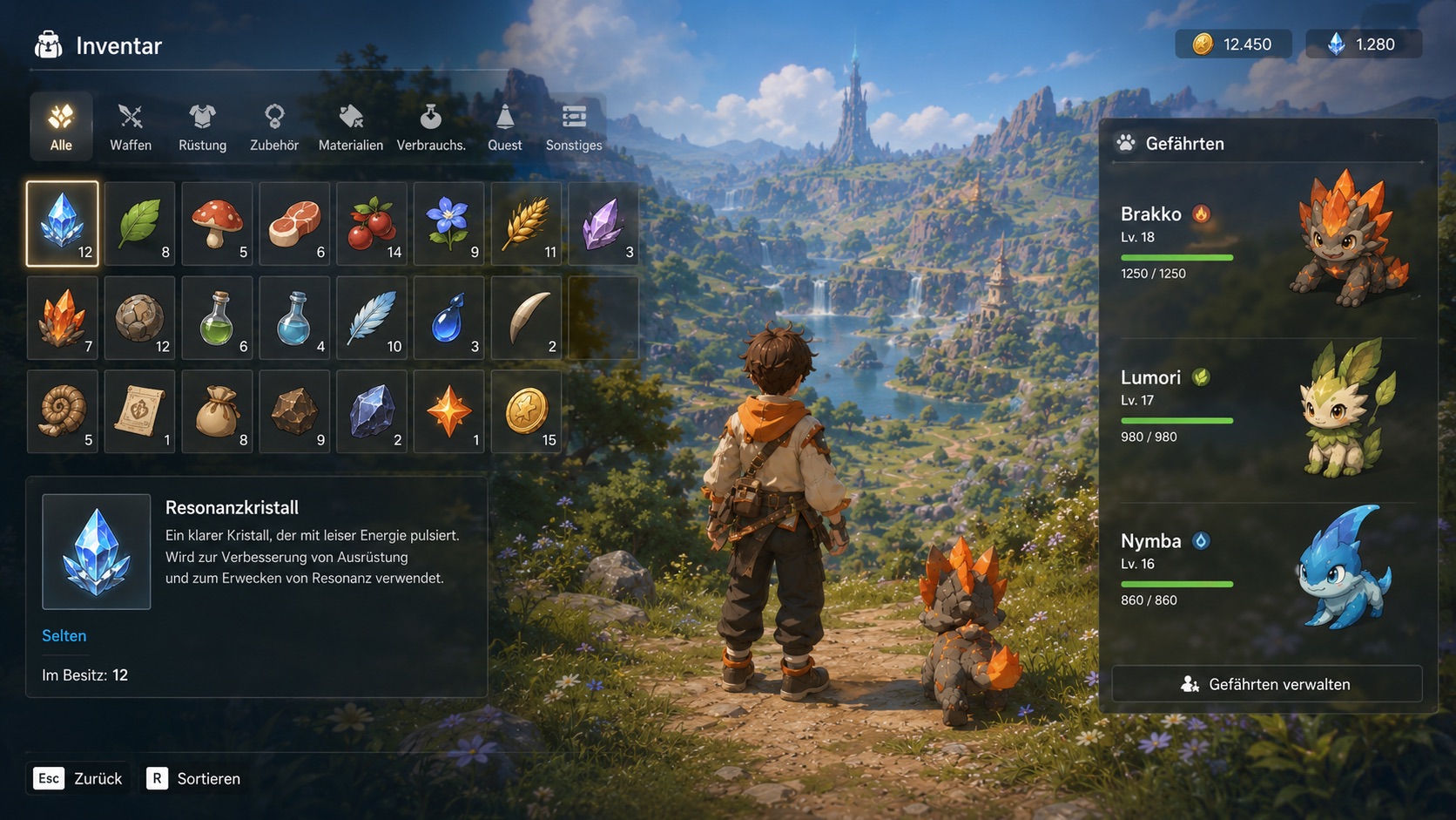 Early inventory and companion UI